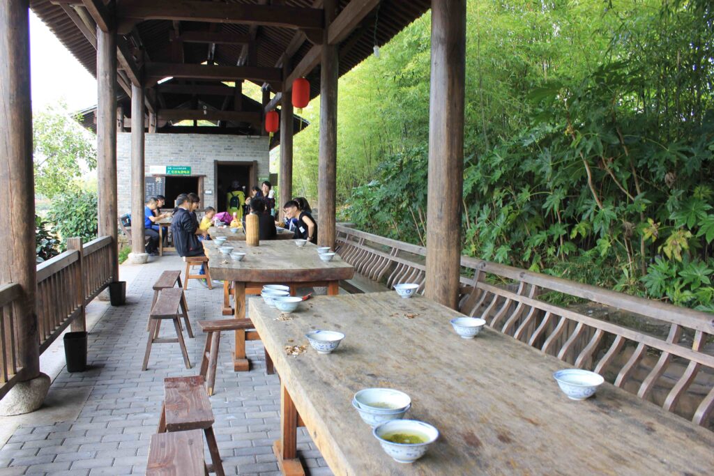 Un jour passé au jardin de thé à Zhe Jiang